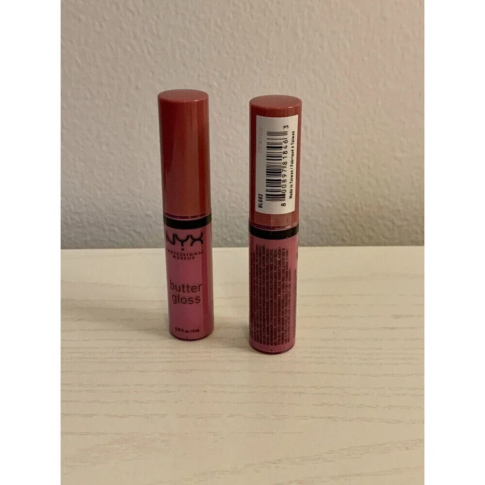 2X NYX Professional Makeup Butter Gloss BLG02 ~ Eclair ~ Creamy Lip Gloss